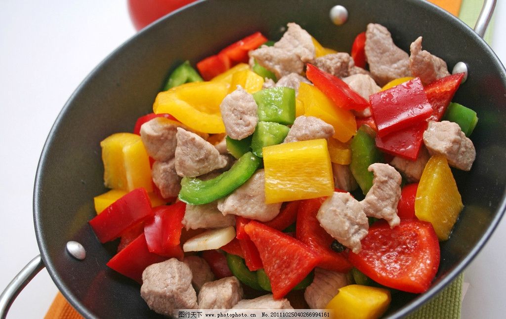 辣椒炒瘦肉图片