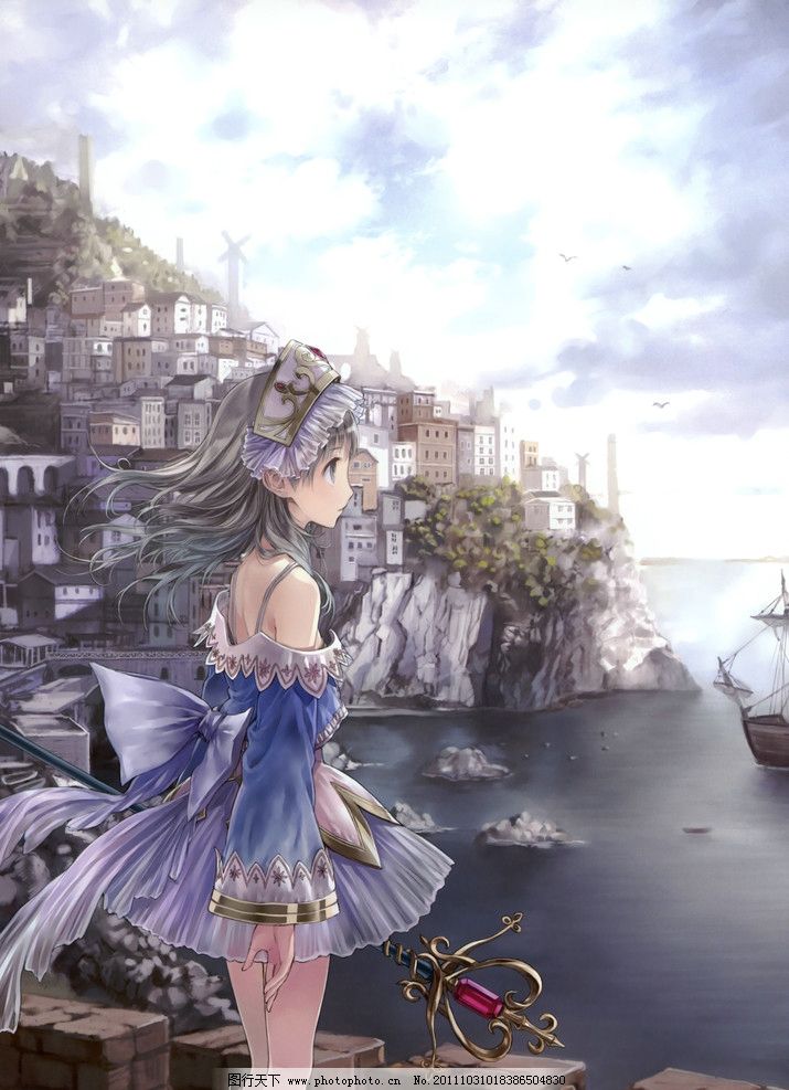 CG美少女图片_动漫人物_动漫卡通_图行天下