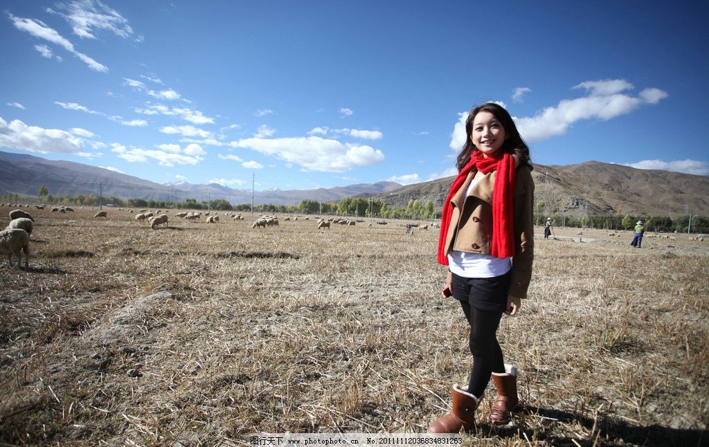 西藏美女壁纸图片