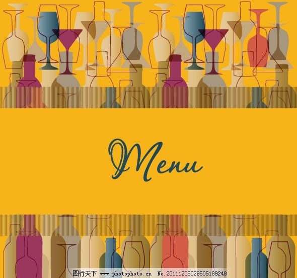 西餐厅menu菜单图片