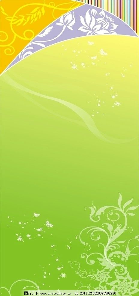 欧式 绿色 底纹 花纹花边 底纹边框 矢量 cdr