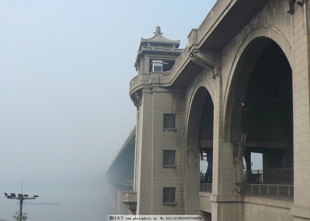 武汉长江大桥,武汉,长江大桥,建筑景观,自然景观,摄影,72DPI,JPG